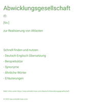 Abwicklungsgesellschaft