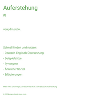 Auferstehung