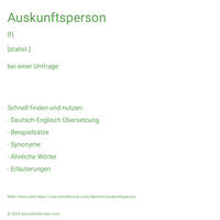 Auskunftsperson