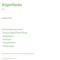 Bogenflanke