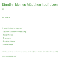 Dirndln | kleines Mädchen | aufreizendes Mädchen