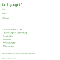 Drehgasgriff