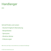 Handlanger