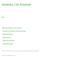 Inneres | im Inneren