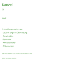 Kanzel