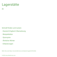 Lagerstätte