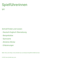 Spielführerinnen