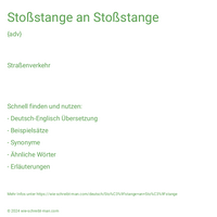 Stoßstange an Stoßstange