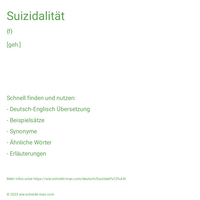 Suizidalität