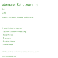 atomarer Schutzschirm