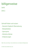 billigerweise