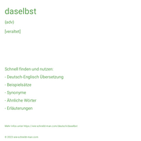 daselbst