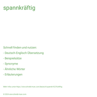 spannkräftig