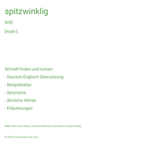 spitzwinklig