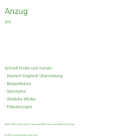 Anzug