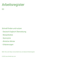 Arbeitsregister