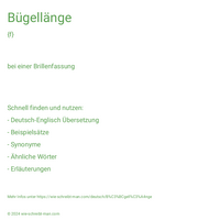 Bügellänge