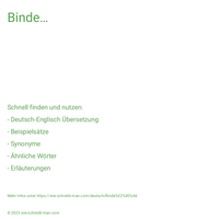 Binde…