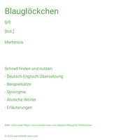 Blauglöckchen