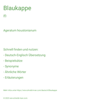 Blaukappe