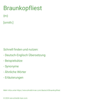 Braunkopfliest