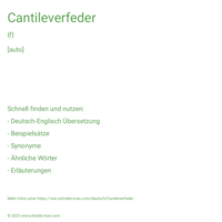Cantileverfeder