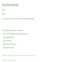 Drittmittel