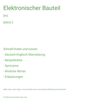 Elektronischer Bauteil