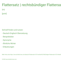 Flattersatz | rechtsbündiger Flattersatz | linksbündiger Flattersatz