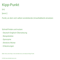 Kipp-Punkt