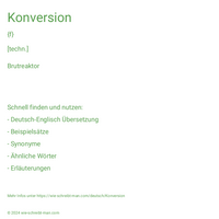 Konversion