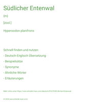 Südlicher Entenwal