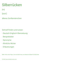 Silberrücken