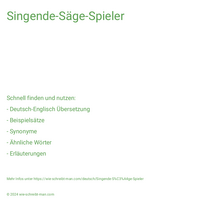 Singende-Säge-Spieler