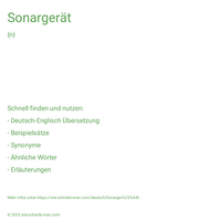 Sonargerät