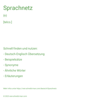 Sprachnetz