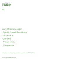 Stäbe