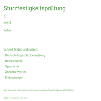 Sturzfestigkeitsprüfung