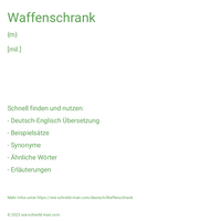 Waffenschrank