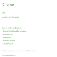 'Chance'