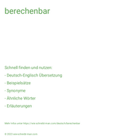 berechenbar