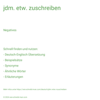 jdm. etw. zuschreiben