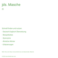 jds. Masche