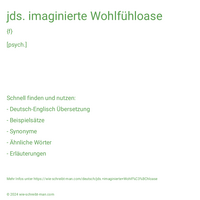 jds. imaginierte Wohlfühloase