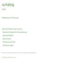 schäbig