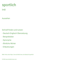 sportlich