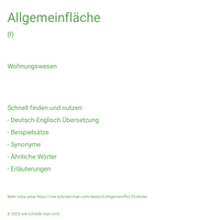 Allgemeinfläche