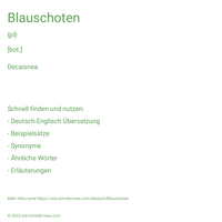 Blauschoten