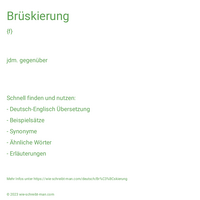 Brüskierung