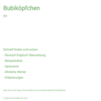 Bubiköpfchen